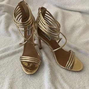 Steve Madden Gold Heeled Sandal